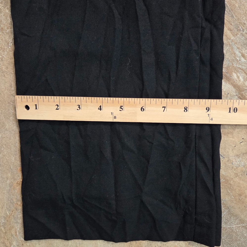 Banana Republic Black Wide Leg Dress Pants Triple Button Waist Trousers Women 4 - Picture 8 of 11